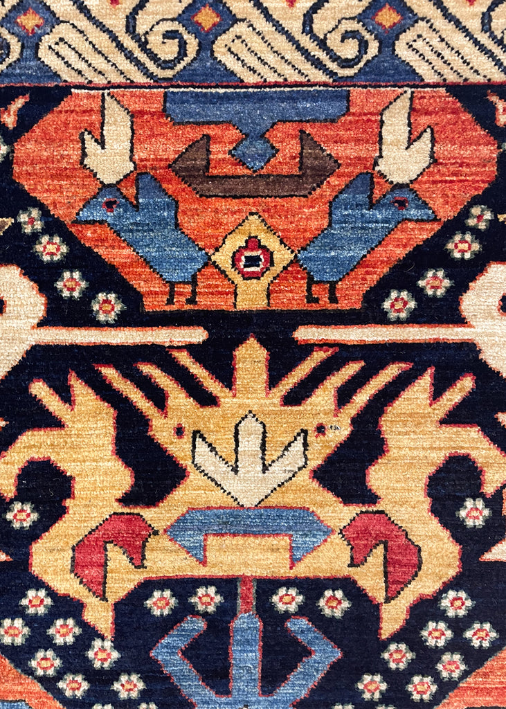 4'8"x5'9" Bijov Kuba Hand Knotted