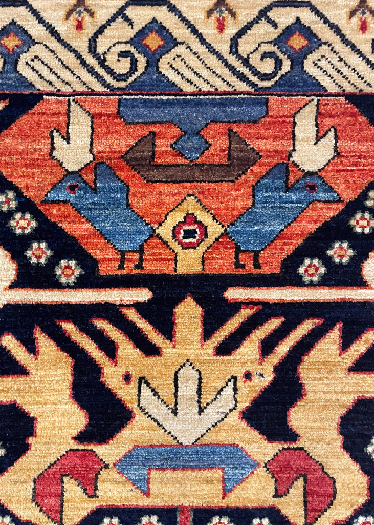 4'8"x5'9" Bijov Kuba Hand Knotted