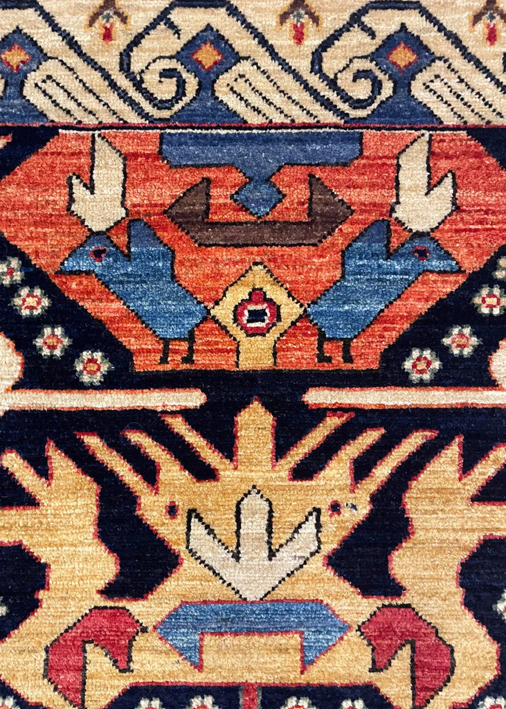 4'8"x5'9" Bijov Kuba Hand Knotted