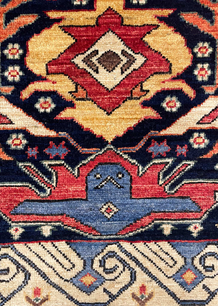 4'8"x5'9" Bijov Kuba Hand Knotted