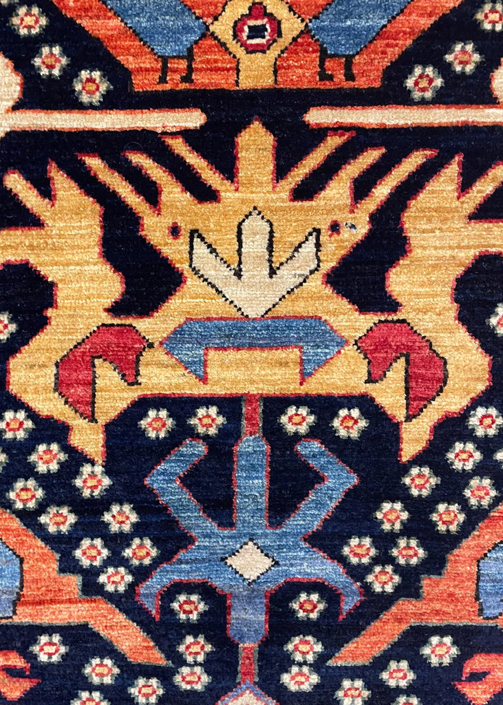 4'8"x5'9" Bijov Kuba Hand Knotted