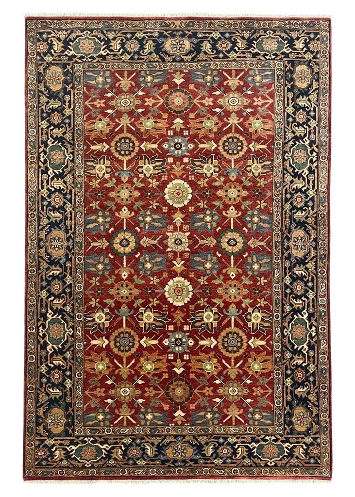 4'8"x6'11" Tabriz Hand Knotted