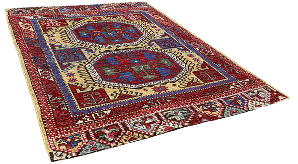 4'8"x6'3" Burano Konya Hand Knotted