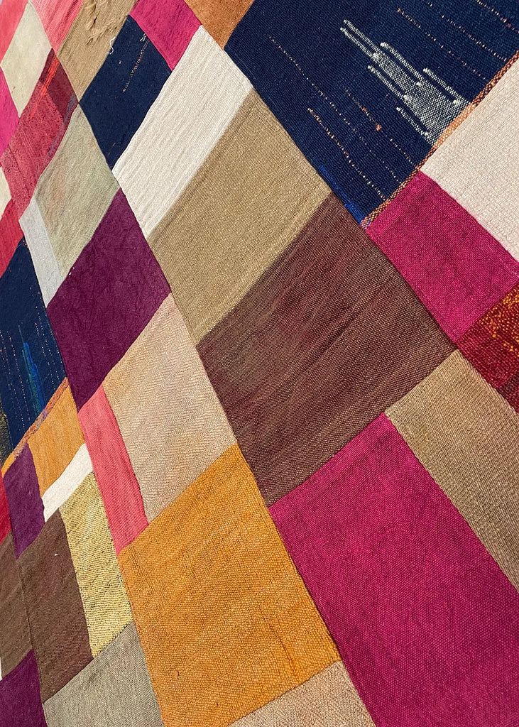 4'8"x6'4" Ethicon Patchwork Kilim Hand Woven