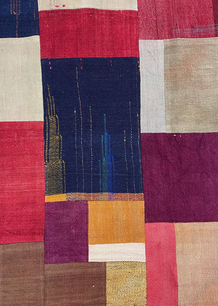 4'8"x6'4" Ethicon Patchwork Kilim Hand Woven