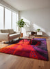 4'8"x6'8" Mid Century Modern "Rya" Hand Knotted
