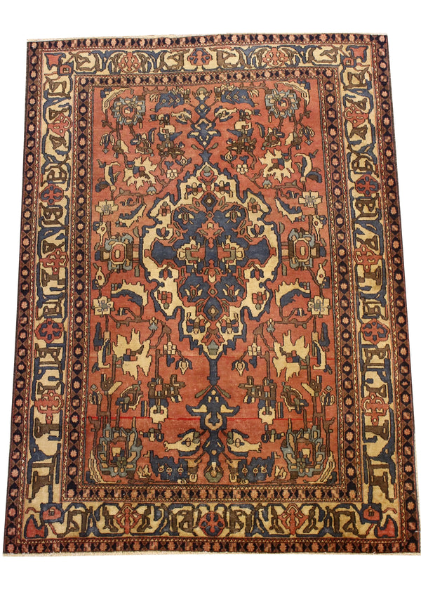 4'8"x6'9" Bakhtiari Hand Knotted