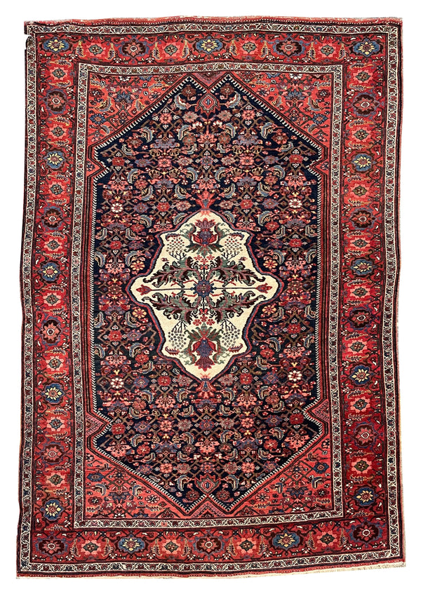 4'8"x6'9" Halvai Bidjar Hand Knotted