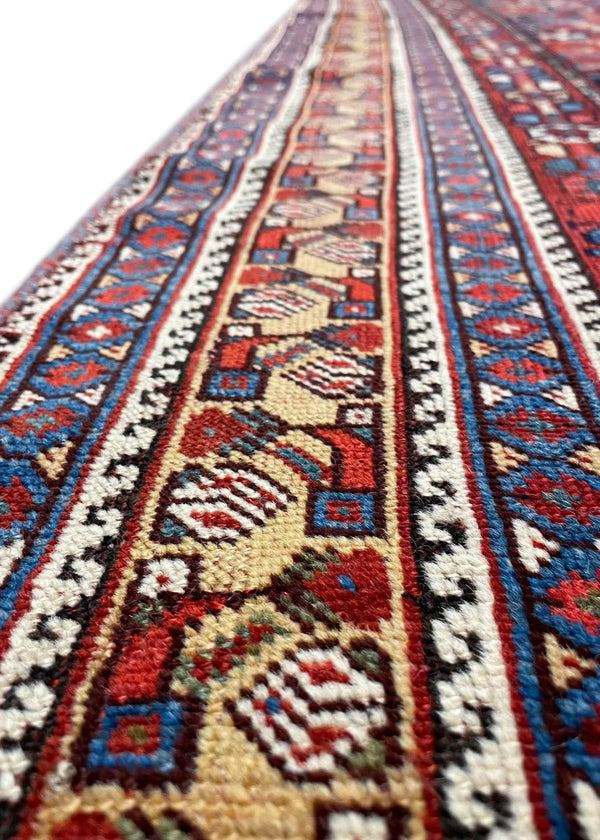 4'8"x9'1" Khamseh Hand Knotted