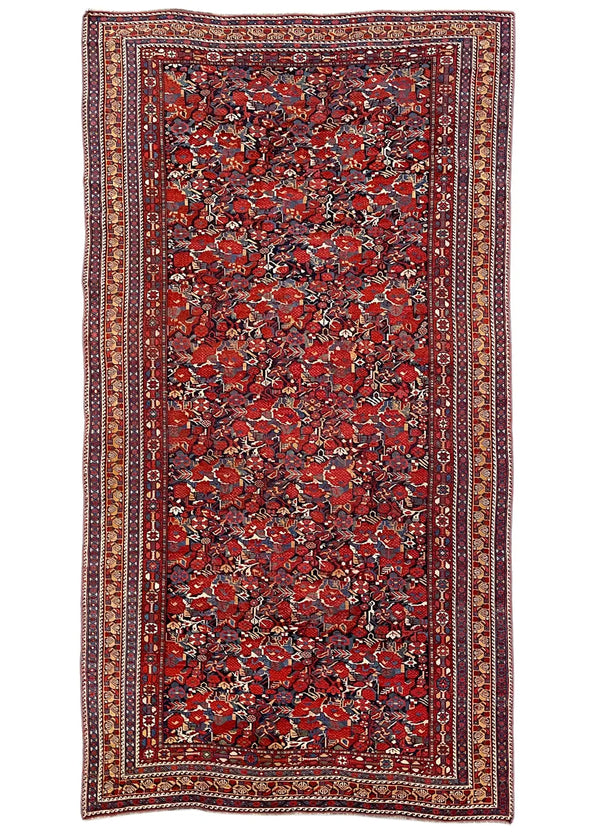 4'8"x9'1" Khamseh Hand Knotted