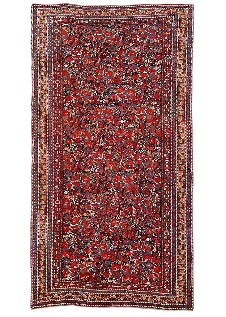 4'8"x9'1" Khamseh Hand Knotted