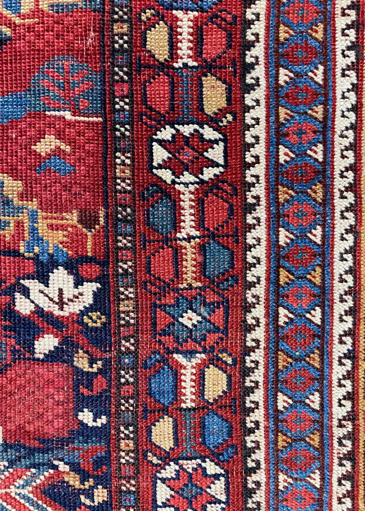 4'8"x9'1" Khamseh Hand Knotted