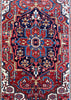 4'9"x6'5" Heriz Hand Knotted
