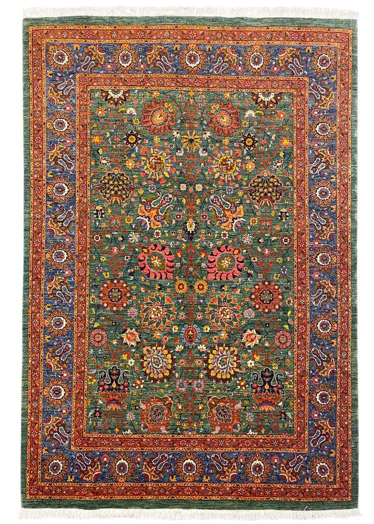 4'9"x6'9" Tabriz Hand Knotted