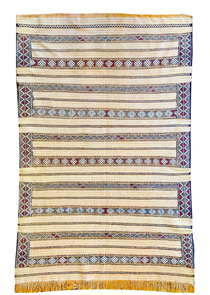 4'9"x7' Berber Kilim Hand Woven