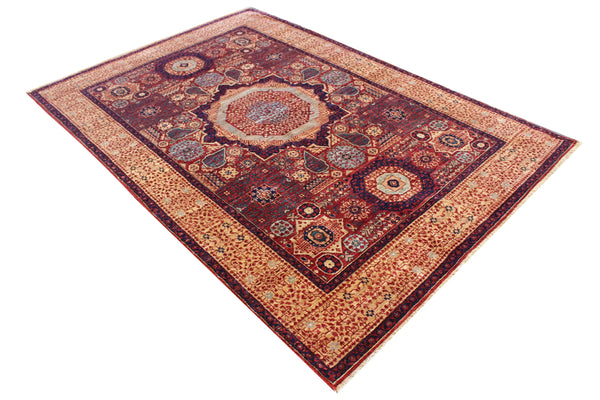 4'9"x7' Mamluk Hand Knotted