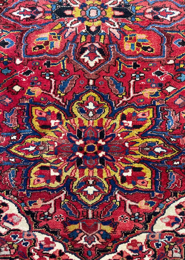 4'x10'7" Ahar Heriz Hand Knotted