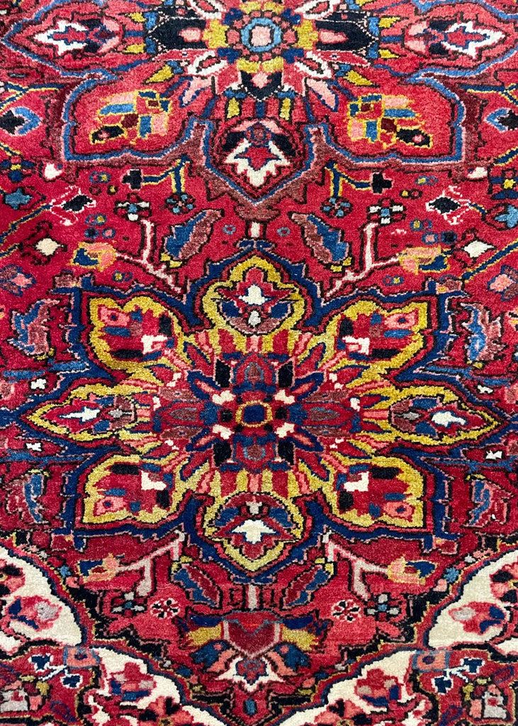 4'x10'7" Ahar Heriz Hand Knotted