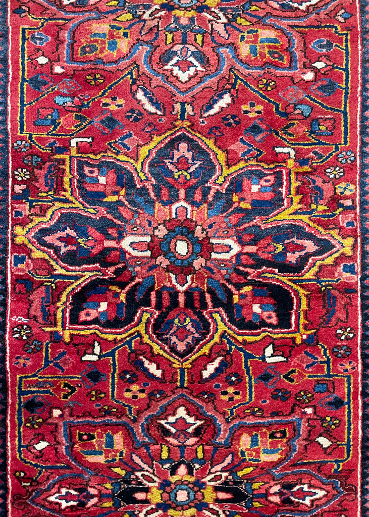 4'x10'7" Ahar Heriz Hand Knotted