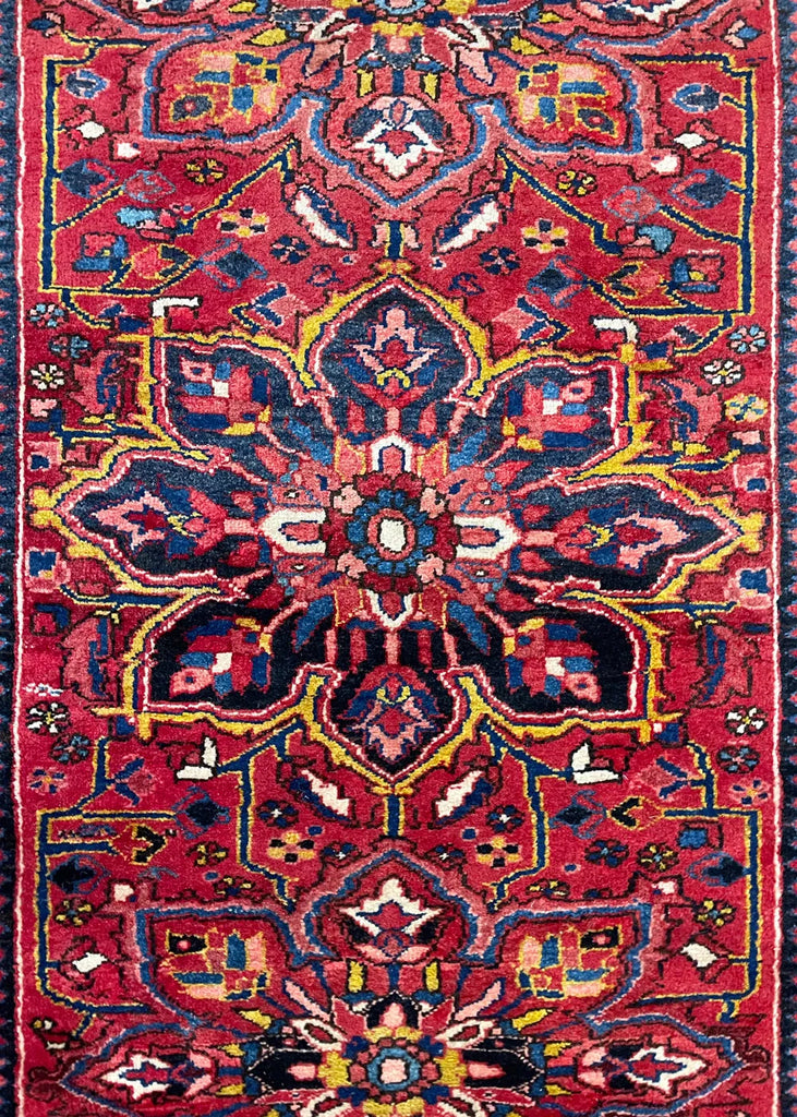 4'x10'7" Ahar Heriz Hand Knotted