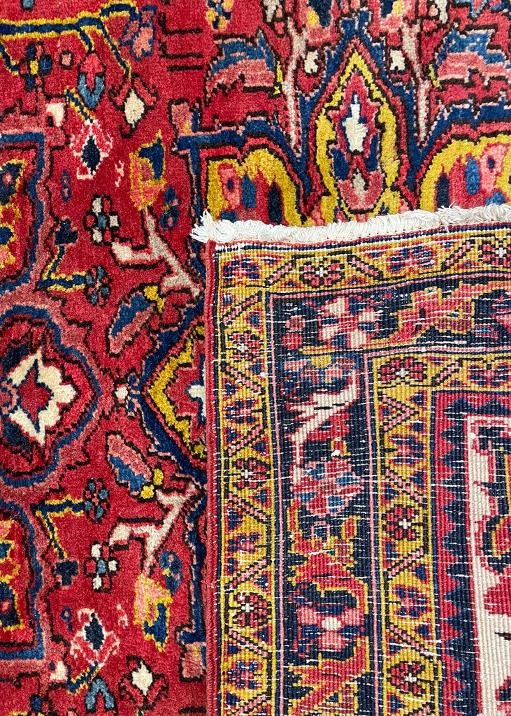 4'x10'7" Ahar Heriz Hand Knotted