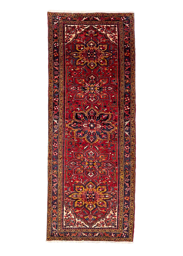 4'x10'7" Ahar Heriz Hand Knotted