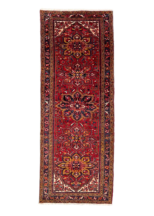 4'x10'7" Ahar Heriz Hand Knotted