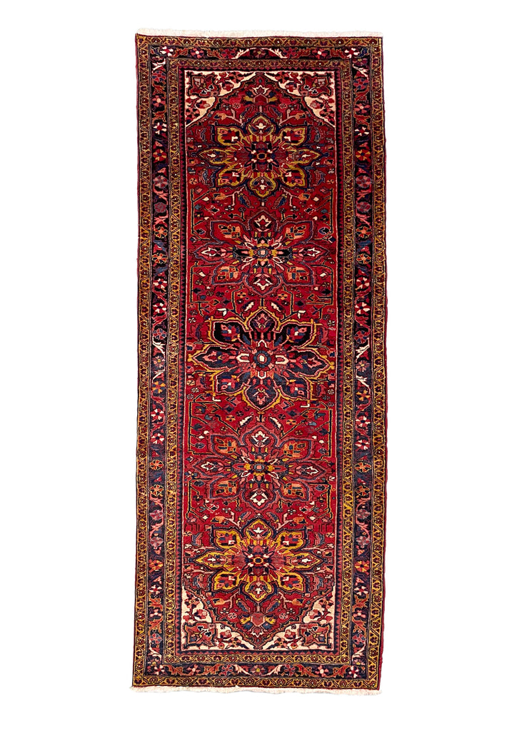 4'x10'7" Ahar Heriz Hand Knotted