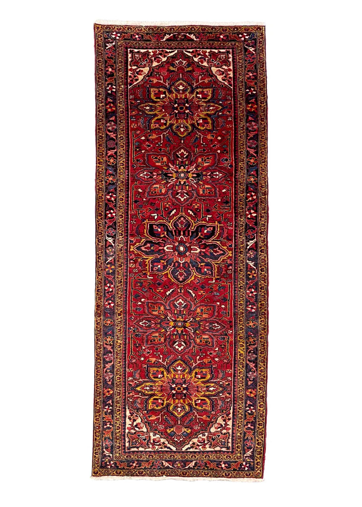 4'x10'7" Ahar Heriz Hand Knotted