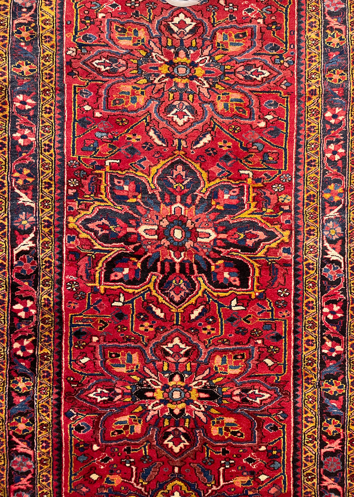 4'x10'7" Ahar Heriz Hand Knotted