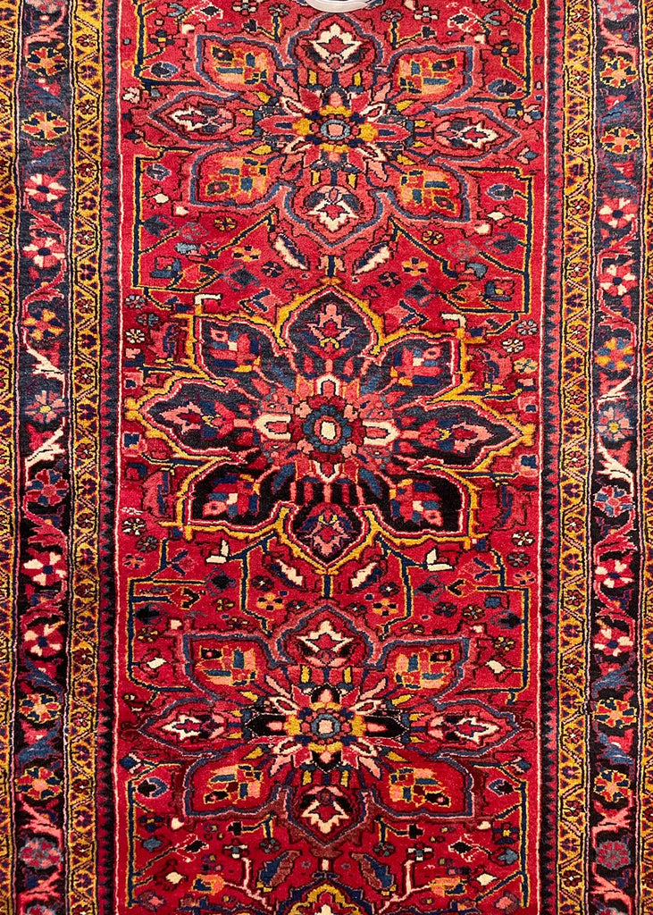 4'x10'7" Ahar Heriz Hand Knotted