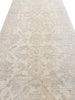 4'x12'9" White Wash Peshawar Hand Knotted