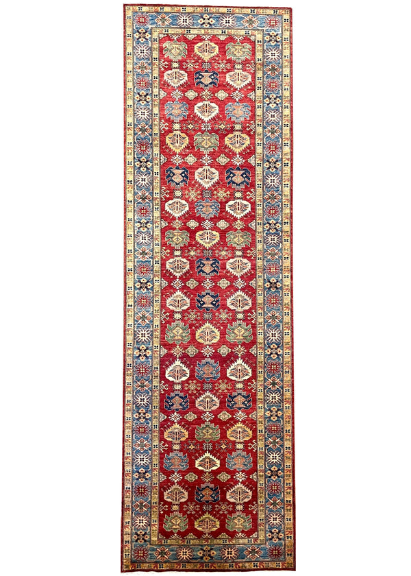 4'x13'3" Royal Kazak Hand Knotted