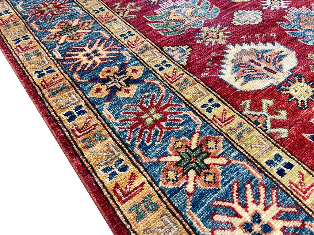 4'x13'3" Royal Kazak Hand Knotted