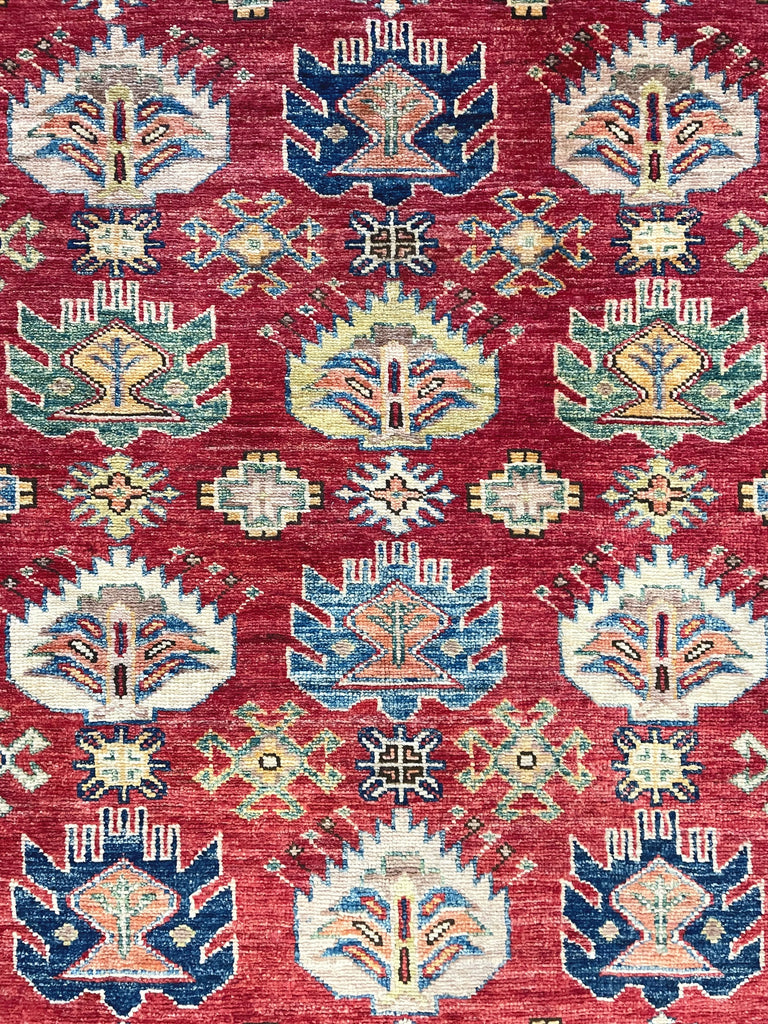 4'x13'3" Royal Kazak Hand Knotted