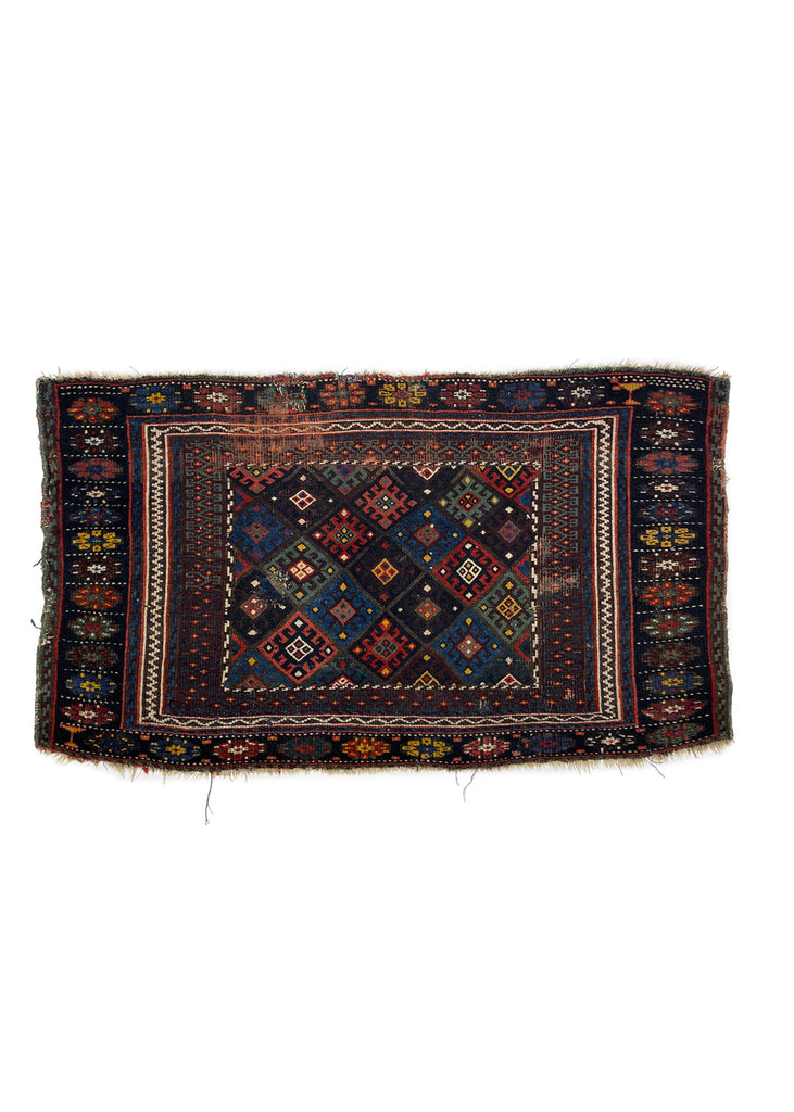 4'x2'5" Jaf Kurd Juwal Hand Knotted