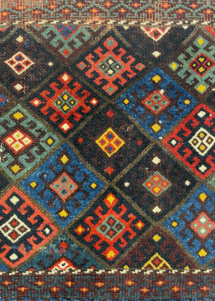 4'x2'5" Jaf Kurd Juwal Hand Knotted