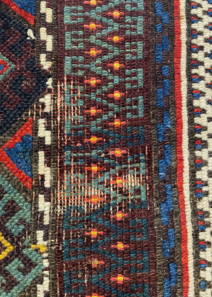 4'x2'5" Jaf Kurd Juwal Hand Knotted