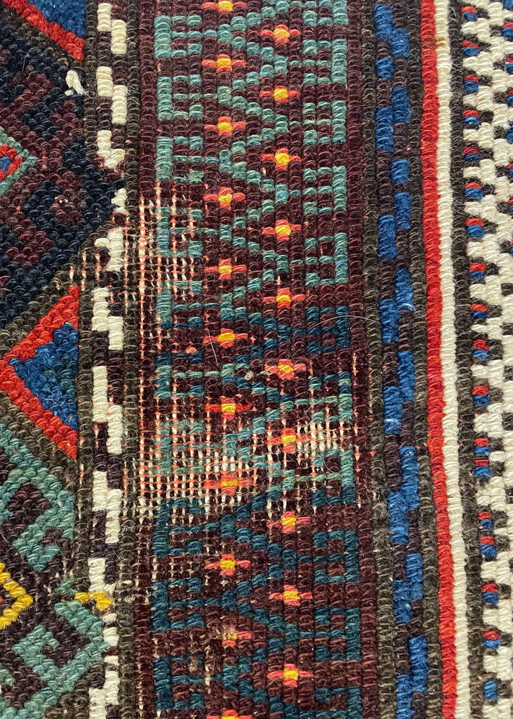 4'x2'5" Jaf Kurd Juwal Hand Knotted