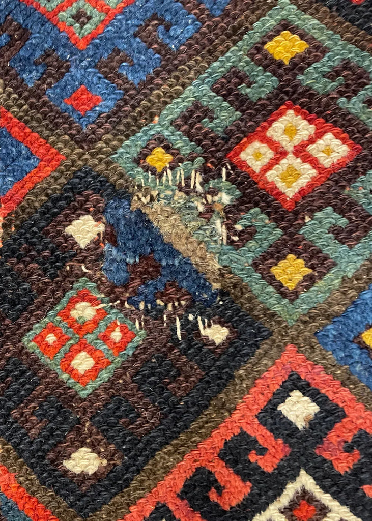 4'x2'5" Jaf Kurd Juwal Hand Knotted