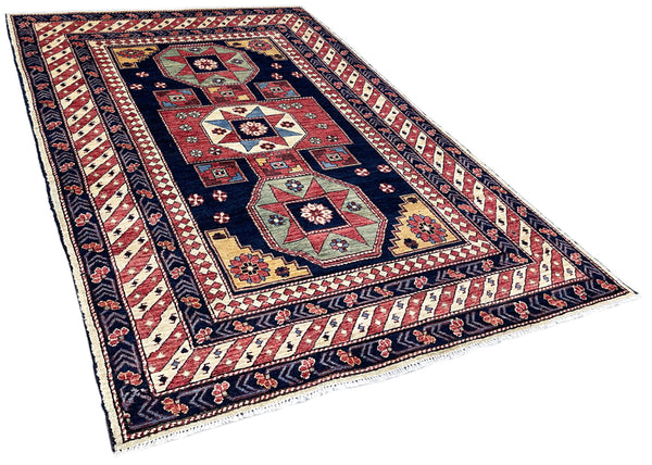 4'x5'10" Kuba Hand Knotted