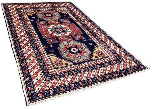 4'x5'10" Kuba Hand Knotted