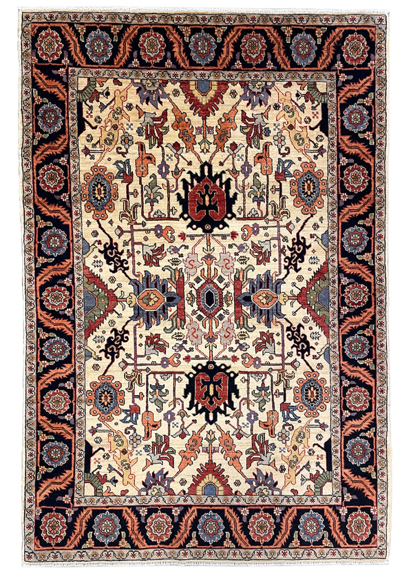 4'x5'11" Serapi Hand Knotted