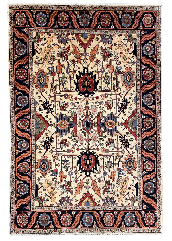 4'x5'11" Serapi Hand Knotted