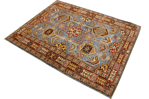 4'x5'1" Royal Kazak Hand Knotted