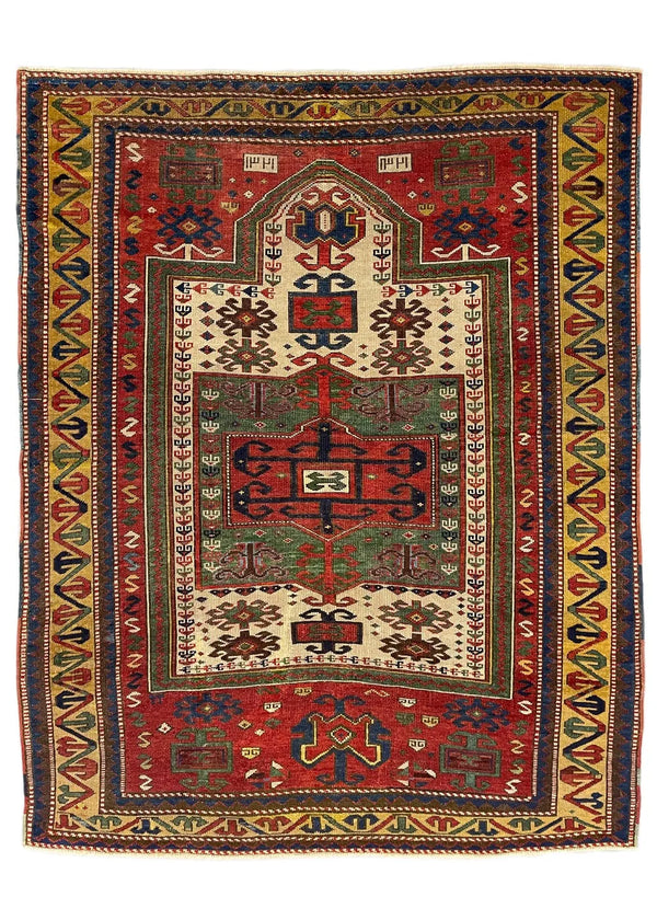 4'x5'1" Shirvan, Fachralo Design Hand Knotted