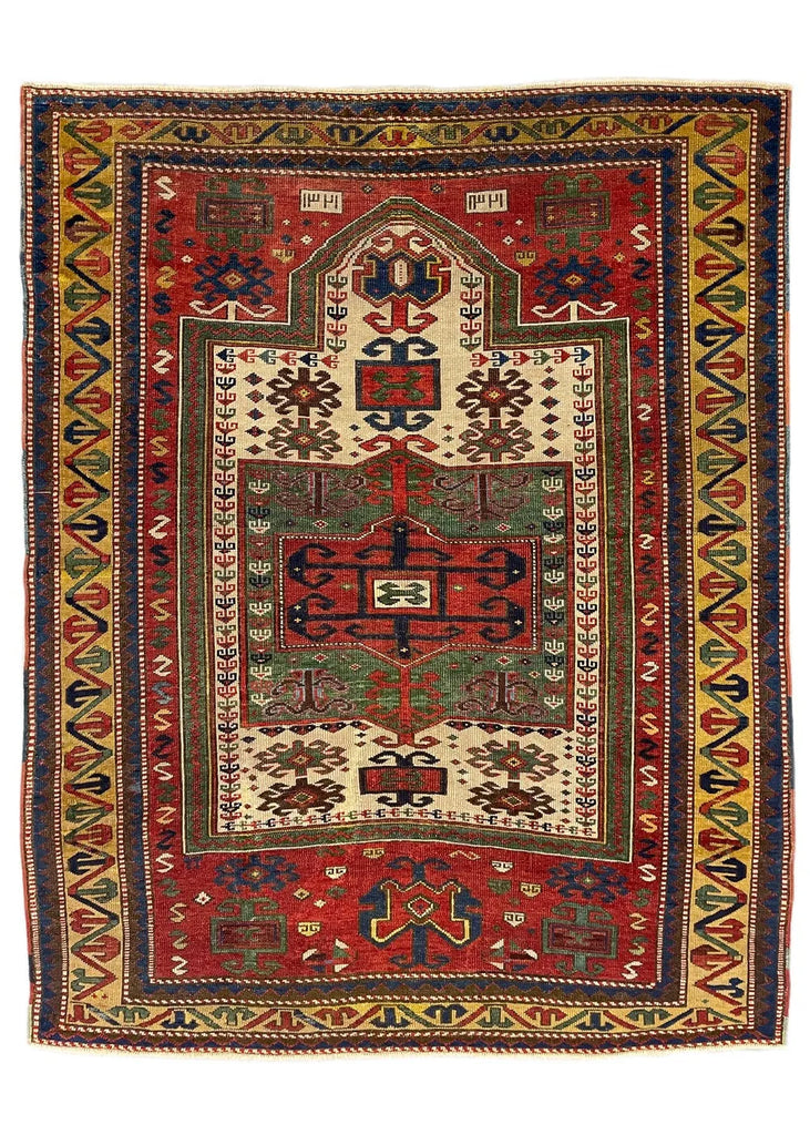 4'x5'1" Shirvan, Fachralo Design Hand Knotted