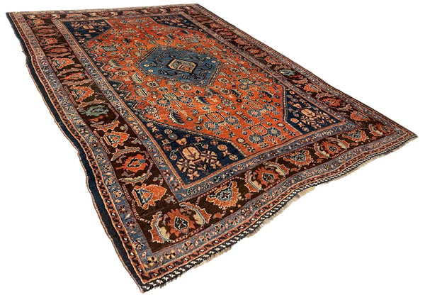 4'x5'4" Afshar Bijar Hand Knotted