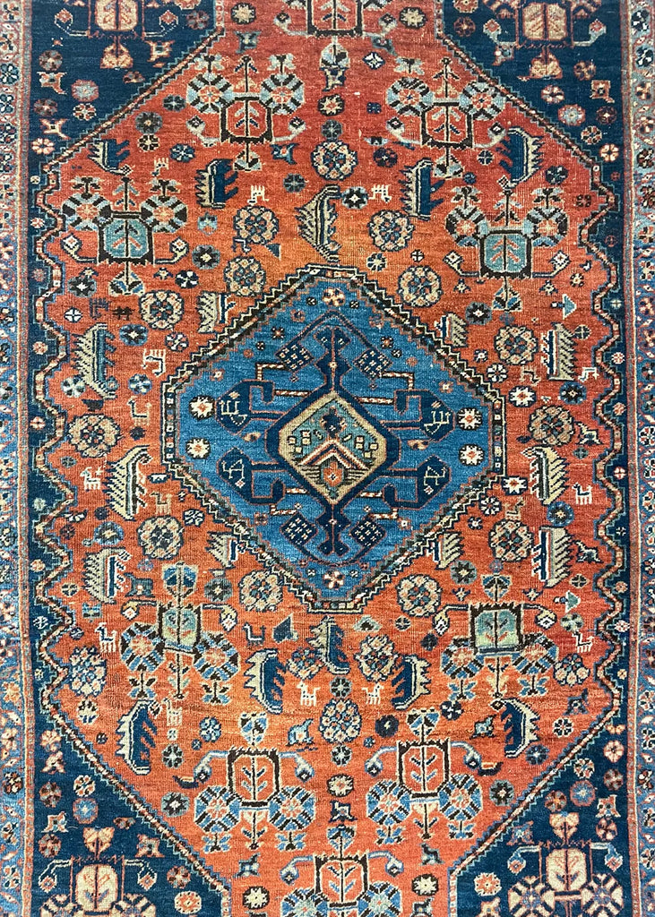 4'x5'4" Afshar Bijar Hand Knotted