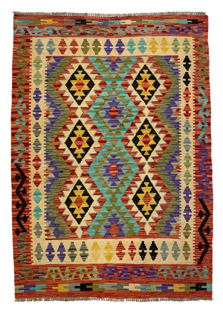 4'x5'9" Kilim Hand Woven